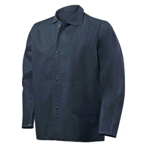 Steiner 1060AF-5X 30" 9oz. Navy Blue FR Cotton Jacket 5X-Large - Picture 1 of 3