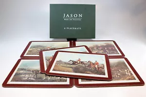Jason Make The Occasion Set Of Six Placemats New Zealand Vintage Hunting Design - Picture 1 of 16