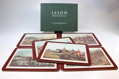 Jason Make The Occasion Set Of Six Placemats New Zealand Vintage Hunting Design - Image 1 of 4