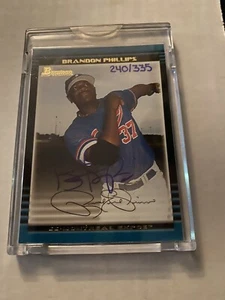 Autógrafo Brandon Phillips 2006 Bowman Originals recompra automático sp 240/335 - Imagen 1 de 1