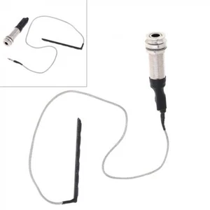 Piezo Pickup Under Saddle Passive 1/4" Stereo End Pin Jack For Acoustic Guitar - Picture 1 of 9