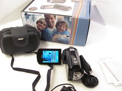 Cámara de video digital compacta de mano Vivitar DVR 942 HD-V1 zoom 4x negra funciona Foto 1 de 4