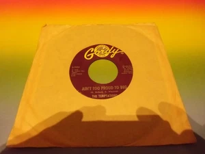Temptations - Ain't Too Proud To Beg *1966*US*GORDY* TOP SOUL*FUNK 7" SPITZE! - Bild 1 von 8
