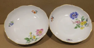 2 Meissen Porzellan Unterteller Schale 562 Streublumen Dm.14,5cm 2 .Wahl - Bild 1 von 5