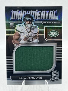 2021 Panini Spectra - Monumental Memorabilia #MM-EM - Elijah Moore /99 RC - Bild 1 von 2