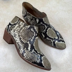Madewell Sonia Chelsea Boots hellbraun Schlangenleder Absatz Booties Damengröße 5,5 - Bild 1 von 8