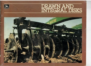 John Deere 1985 de colección discos dibujados e integrales folleto original - Imagen 1 de 3