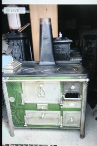 Gussofen Kanonenofen Herd Historismus Art Deko Ofen Kochmaschine  - Bild 1 von 1