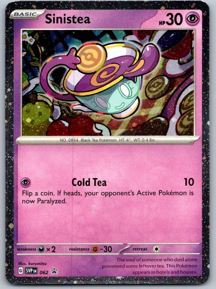 Sinistea - 062 Holofoil 062 Promo SV: Scarlet & Violet Promo Cards NM - Image 1 of 1