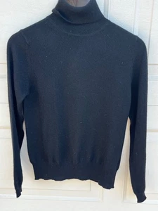 Croft & Barrow black Sweater turtle neck long sleeves size small - Imagen 1 de 3