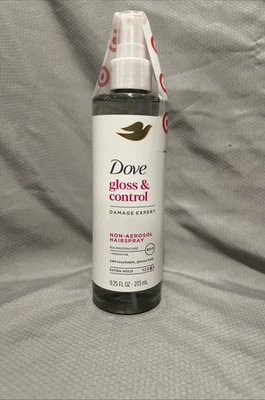Dove Extra Hold Styling Hairspray Não Aerossol 24H Tocável Brilhante Hold, 9,25 Oz - Imagem 1 de 4