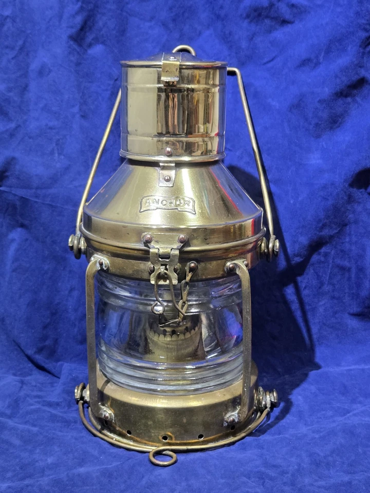 Lámpara linterna boya barco náutico ancla vintage - absolutamente hermosa  Foto 1 de 4