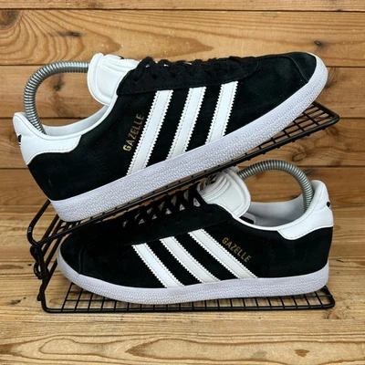 Adidas Trainers Womens Size UK 6 Gazelle Originals Black White Suede Shoes OG - Image 1 of 4