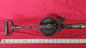 Antike Millers Falls 2 Gang Handkurbel Bohrmaschine 19" patentiert 1890 - Bild 1 von 22