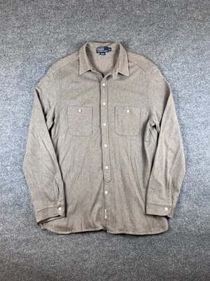 Vintage Polo Ralph Lauren Shirt Mens XL Wool Blend Chin Strap Work Outfitters - Image 1 of 4