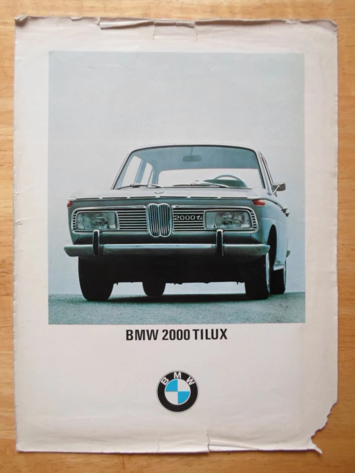 Folleto de ventas BMW 2000 Ti LUX orig 1968 Reino Unido MKT Foto 1 de 1