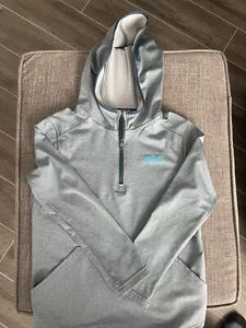 Under Armour Boy's Pullover Hoodie YSM Q-Zip With Pockets - Picture 1 of 4