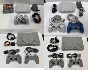 PlayStation PS One PS1 Bundle - YouPick - Games &/or Controller(s) Cables - Work - Picture 1 of 59