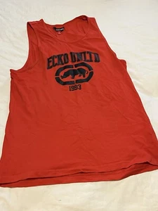 ECKO UNITD 1993 MENS SIZE XL RED TANK TOP / SINGLET - EXERCISE OR CASUAL WEAR - Picture 1 of 7