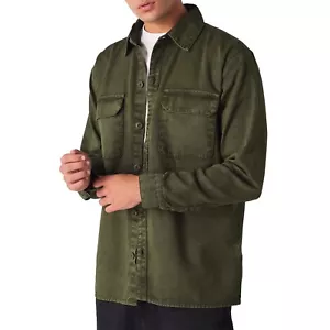 Para hombre Sobrecamiseta Denim Carga Camisa Bolsillos Mangas Largas Prenda para el torso Táctica Informal Camisa - Imagen 1 de 12