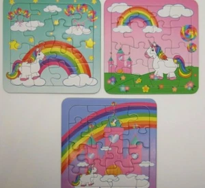 12 x kleines Puzzle Einhorn Mitgebsel Kindergeburtstag   - Bild 1 von 1