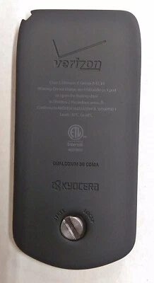 Cubierta de batería negra para puerta trasera original Kyocera OEM para DuraXA E4510 DuraXV E4520 Foto 1 de 2