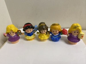 (5) Little People Disney Princess Snow White Aurora Belle Rapunzel - Picture 1 of 4