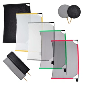 Kit profesional de paneles de bandera plegables portátiles múltiples formas colores 60x90 cm - Imagen 1 de 9