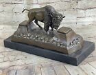 Kunst Deko Russell Amerikanische Knstler Buffalo Bison Bronze Hot Guss Skulptur