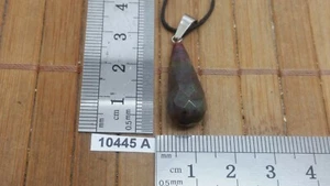 Pendentif "goutte à facettes" ONYX + CORDON REGLABLE collier lithotherapie reiki - Picture 1 of 1