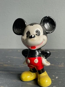 Vintage Disney Japan Pie-Eyed Mickey Mouse Ceramic Figure - Picture 1 of 3