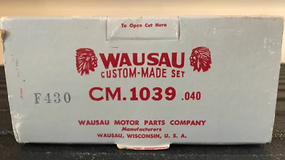 Винтажные поршневые кольца Wausau на заказ - F430/CM. 1039-040 - Ford Ford и другие - Изображение 1 из 4