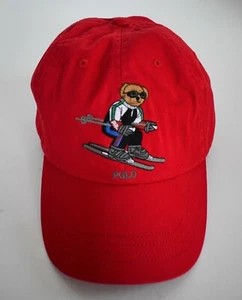 NEW Authentic POLO RALPH LAUREN POLO SKI BEAR Cotton BASEBALL Chino BALL Cap OS - Picture 1 of 6