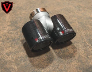 Punta de escape de fibra de carbono simple a doble Valvetronic Designs 2,5/63 mm - Universal - Imagen 1 de 2