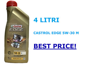 OLIO MOTORE CASTROL EDGE 5W30 M 4 LITRI BEST PRICE! LL04 BMW MB NISSAN MINI
