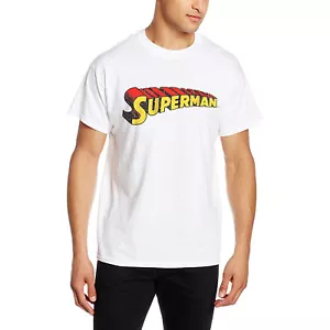 Superman Distressed Logo T-Shirt. Classic Comic Book DC Comics Great Gift Fan - Picture 1 of 2
