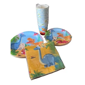 Dinosaur Birthday Party Pack Serves 16 - Picture 1 of 3