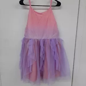Sleeveless Pink Purple Ruffles Pastel Colored Girls Kids Dress Size XXL (18) - Picture 1 of 3