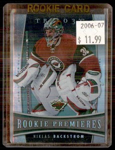 2006-07 Upper Deck Trilogy Niklas Backstrom RC RC 640/999 Minnesota Wild #121