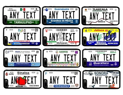 FUNDA TELÉFONO PARACHOQUES ESTADOS MEXICO PLACA, IPHONE - SAMSUNG, TODOS LOS ESTADOS  Foto 1 de 4
