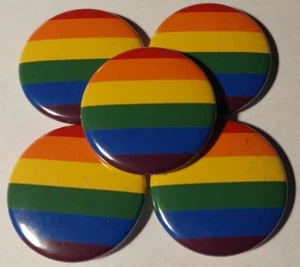 1x Regenbogenfahne Button Gay Lesbian LGBTQ FLINTA Trans CSD Pride Homo Queer - Imagen 1 de 1