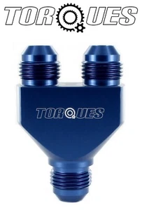 AN -8 (AN8 AN 08) Billet Aluminium In Line Y Block Adapter Fitting - Picture 1 of 4