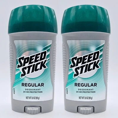 Lote de 2 desodorantes Speed Stick regulares 3 oz cada 24 horas protección contra olores Foto 1 de 4