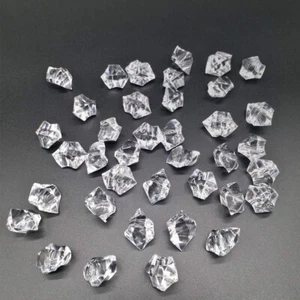 150 Clear Acrylic Ice Rock Crystals Treasure Gems for Table Wedding Vase Fillers - Picture 1 of 7