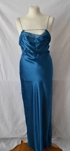 VESTIDO ZARA MUJER NUEVO SEDA AZUL SEDA MORERA SEDA TALLA M REF. 5919 513 - Imagen 1 de 6