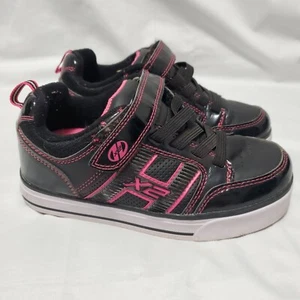 Heelys X2 Bolt Juventud Talla 2 Negro Rosa Estilo #770018 Luces Zapatos de Patín - Imagen 1 de 9