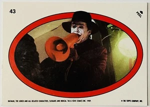1989 Topps Batman Movie Sticker #43 Joker w/ Megaphone - Picture 1 of 2