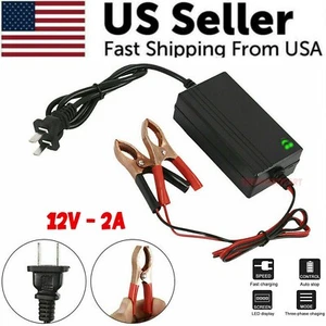 Portable 12V Auto Car Battery Charger Truck Trickle Maintainer Boat Motorcycle - Picture 1 of 12