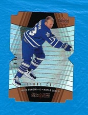 1999-00 BLACK DIAMOND FINAL CUT #82 MATS SUNDIN DIE CUT #52/100 MAPLE LEAFS !