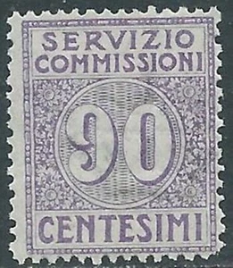 1913 REGNO SERVIZIO COMMISSIONI 90 CENT MNH ** - RB8-3 - Picture 1 of 1